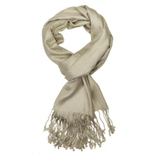 Load image into Gallery viewer, Women&#39;s Soft Solid Color Pashmina Shawl Wrap Scarf - Khaki