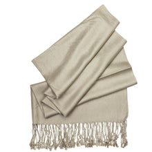 Load image into Gallery viewer, Women&#39;s Soft Solid Color Pashmina Shawl Wrap Scarf - Khaki