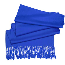 Load image into Gallery viewer, Women&#39;s Soft Solid Color Pashmina Shawl Wrap Scarf - Royal