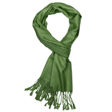 Load image into Gallery viewer, Women&#39;s Soft Solid Color Pashmina Shawl Wrap Scarf - Olive