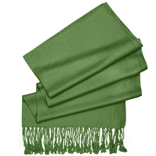 Load image into Gallery viewer, Women&#39;s Soft Solid Color Pashmina Shawl Wrap Scarf - Olive