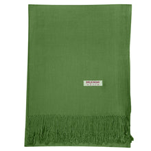Load image into Gallery viewer, Women&#39;s Soft Solid Color Pashmina Shawl Wrap Scarf - Olive