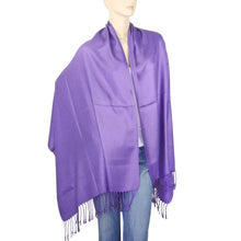 Load image into Gallery viewer, Women&#39;s Soft Solid Color Pashmina Shawl Wrap Scarf - Lavender