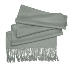 Load image into Gallery viewer, Women&#39;s Soft Solid Color Pashmina Shawl Wrap Scarf - Grey