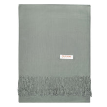 Load image into Gallery viewer, Women&#39;s Soft Solid Color Pashmina Shawl Wrap Scarf - Grey