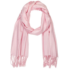 Load image into Gallery viewer, Women&#39;s Soft Solid Color Pashmina Shawl Wrap Scarf - Pink