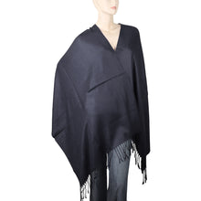 Load image into Gallery viewer, Women&#39;s Soft Solid Color Pashmina Shawl Wrap Scarf - Charcoal Grey