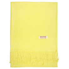 Load image into Gallery viewer, Women&#39;s Soft Solid Color Pashmina Shawl Wrap Scarf - Yellow
