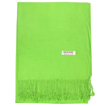 Load image into Gallery viewer, Women&#39;s Soft Solid Color Pashmina Shawl Wrap Scarf - Lime Green