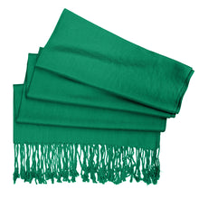 Load image into Gallery viewer, Women&#39;s Soft Solid Color Pashmina Shawl Wrap Scarf - Irish Green