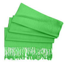 Load image into Gallery viewer, Women&#39;s Soft Solid Color Pashmina Shawl Wrap Scarf - Spring Apple Green