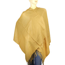 Load image into Gallery viewer, Women&#39;s Soft Solid Color Pashmina Shawl Wrap Scarf - Mustard Golden