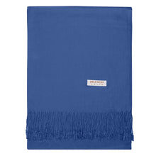 Load image into Gallery viewer, Women&#39;s Soft Solid Color Pashmina Shawl Wrap Scarf - Light Navy