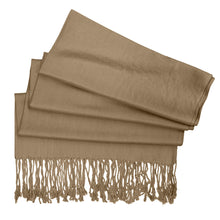 Load image into Gallery viewer, Women&#39;s Soft Solid Color Pashmina Shawl Wrap Scarf - Pale Brown