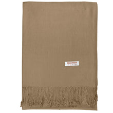 Load image into Gallery viewer, Women&#39;s Soft Solid Color Pashmina Shawl Wrap Scarf - Pale Brown