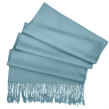 Load image into Gallery viewer, Women&#39;s Soft Solid Color Pashmina Shawl Wrap Scarf - Steelblue