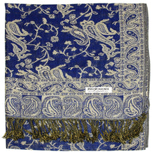 Load image into Gallery viewer, Women&#39;s Paisley Pashmina Scarf - Royal
