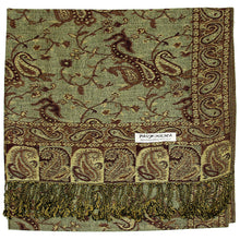 Load image into Gallery viewer, Women&#39;s Paisley Pashmina Scarf - Green