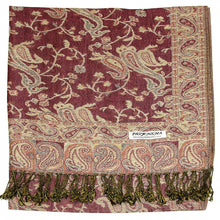 Load image into Gallery viewer, Women&#39;s Paisley Pashmina Scarf - Pink