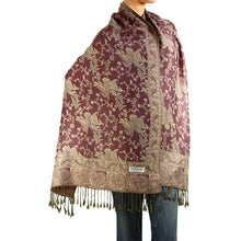 Load image into Gallery viewer, Women&#39;s Paisley Pashmina Scarf - Pink