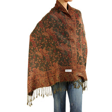 Load image into Gallery viewer, Women&#39;s Paisley Pashmina Scarf - Grey