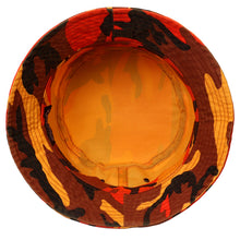 Load image into Gallery viewer, Bucket Hat - Orange Camouflage