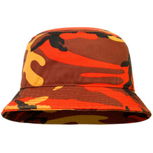 Load image into Gallery viewer, Bucket Hat - Orange Camouflage