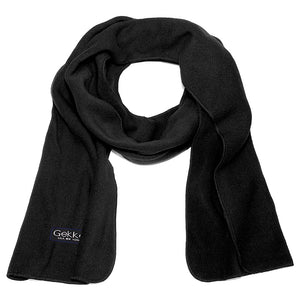 Men Women Fleece Scarf - Black