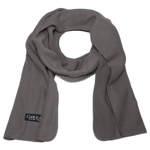 Men Women Fleece Scarf - Dark Grey
