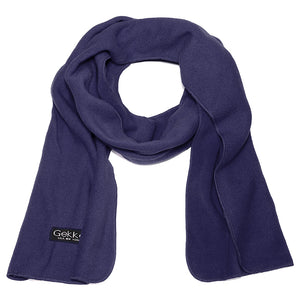 Men Women Fleece Scarf - Navy