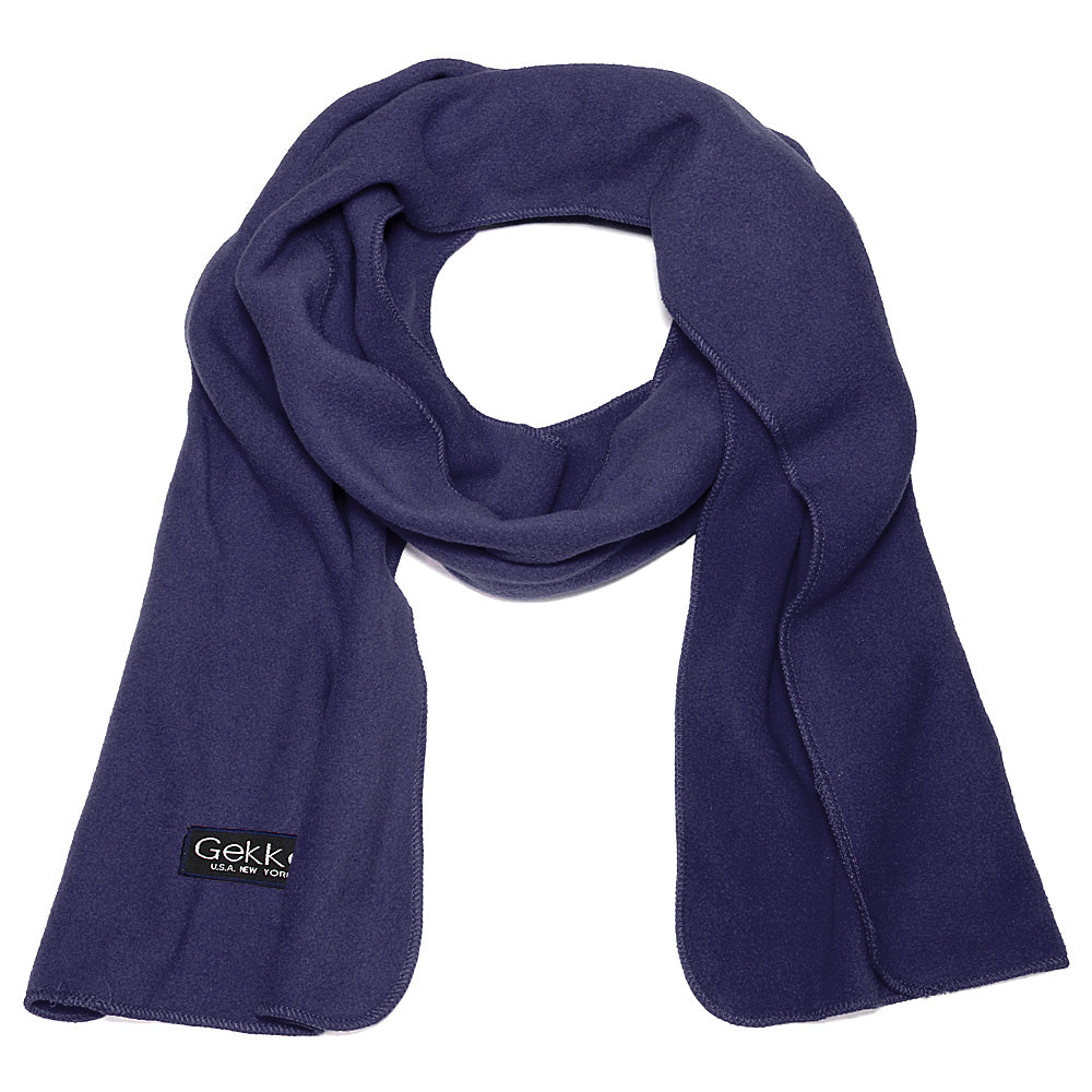 Men Women Fleece Scarf - Navy