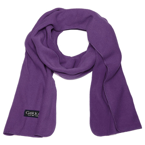 Men Women Fleece Scarf - Purple