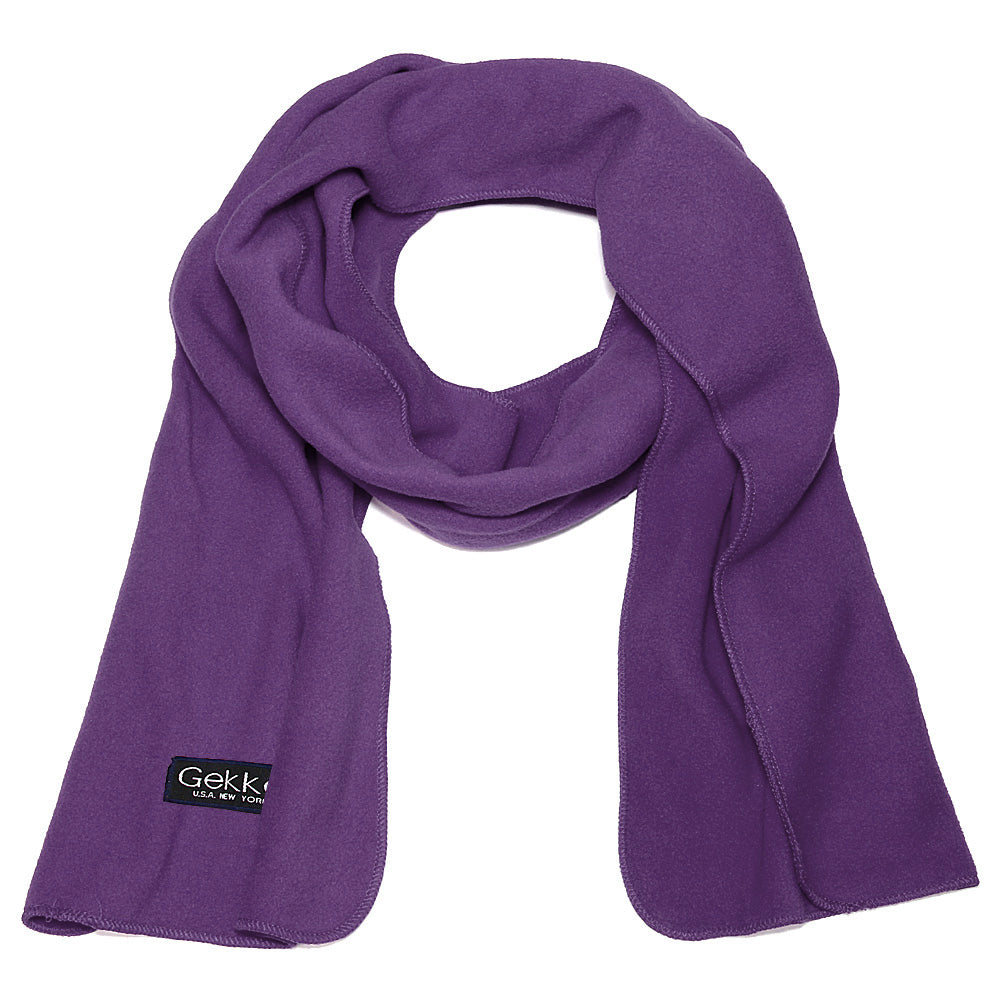 Men Women Fleece Scarf - Purple
