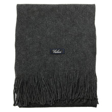 Load image into Gallery viewer, Men Solid Knitted Winter Scarf - Dark Grey