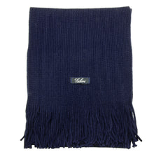 Load image into Gallery viewer, Men Solid Knitted Winter Scarf - Navy