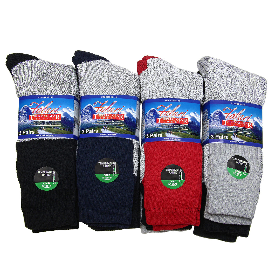 12 Pack Men Winter Ultra Warm Thermal Boot Socks