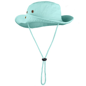 Wide Brim Boonie Hat - Aqua