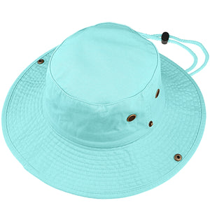 Wide Brim Boonie Hat - Aqua