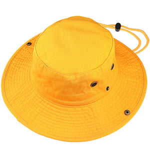 Wide Brim Boonie Hat - Gold