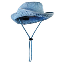 Load image into Gallery viewer, Wide Brim Boonie Hat - Blue Denim