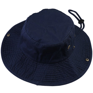Wide Brim Boonie Hat - Navy