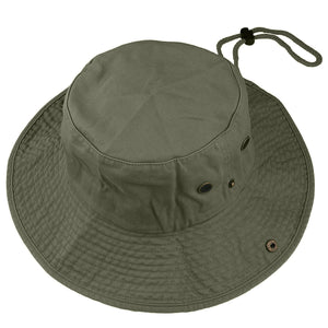 Wide Brim Boonie Hat - Olive