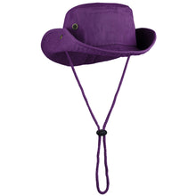 Load image into Gallery viewer, Wide Brim Boonie Hat - Purple