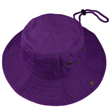 Load image into Gallery viewer, Wide Brim Boonie Hat - Purple
