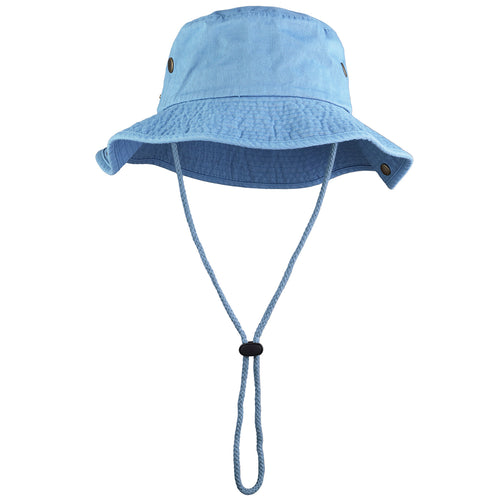 Wide Brim Boonie Hat - Sky Blue