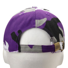 Load image into Gallery viewer, Classic Baseball Cap Soft Cotton Adjustable Size - Purple Camouflage