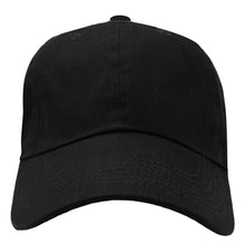 Load image into Gallery viewer, Classic Baseball Cap Soft Cotton Adjustable Size - Black