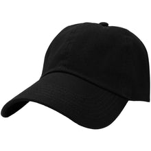 Load image into Gallery viewer, Classic Baseball Cap Soft Cotton Adjustable Size - Black