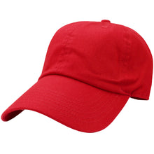 Load image into Gallery viewer, Classic Baseball Cap Soft Cotton Adjustable Size - Red