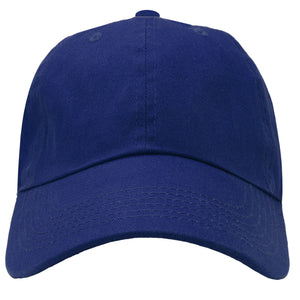 Classic Baseball Cap Soft Cotton Adjustable Size - Royal Blue
